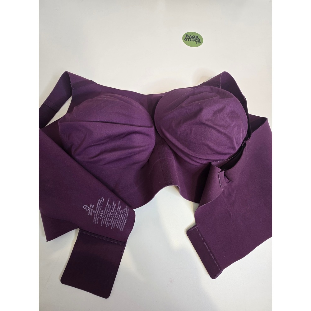 Evelyn Bobbie Beyond Bra Women 2XL EB Core Seamless Wirefree Support Plum Purple